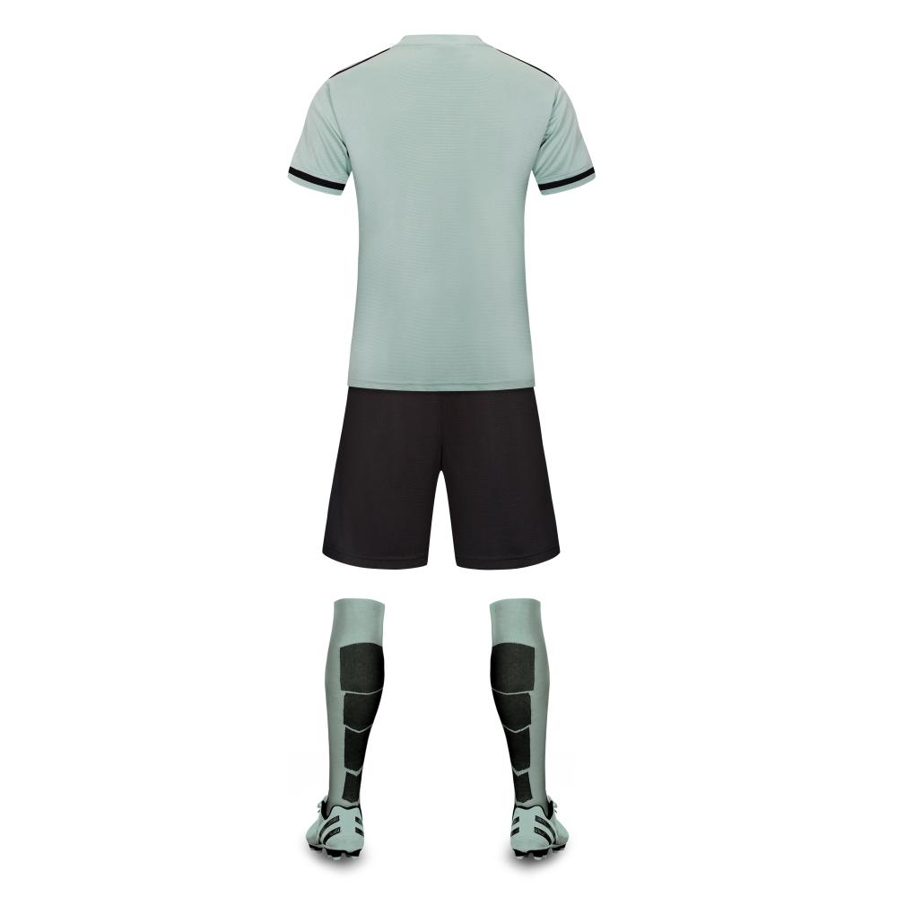 Mintgroene voetbalshirt met botton