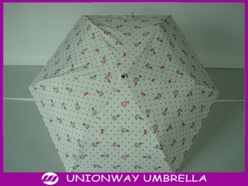 mini fold umbrella with 6 panels
