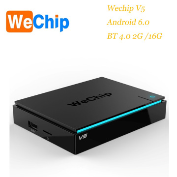 Wechip v5 amlogic s905x tv box 2gb ram 16g tv box Android 6.0 Smart v5 bluetooth 4.0 quad core wechip v5 tv box Made in China