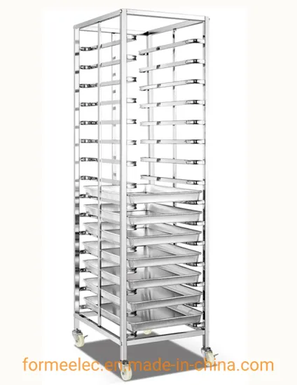 Bakery Equipment Proofer Room Trolley Frame Fermentation Case Trolley 16 Trays Grill Trolley