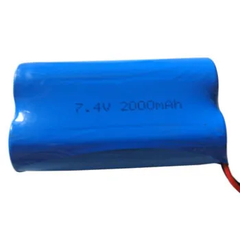 Rechargeable Li-ion Battery Pack, 7.4V, 2,000mAh, for Mobile Power, LED Lights, Portable DVD
