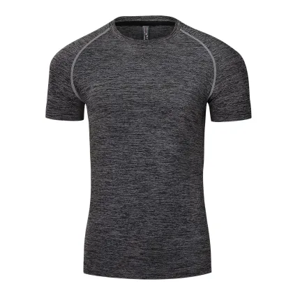 Men Running T Shirt Quick Dry Fitness Shirt