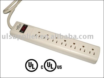 7 outlet UL/CUL Surge Protector/Surge Subpressore/Power Strip (06-PT6687S) 90 Joules Surge