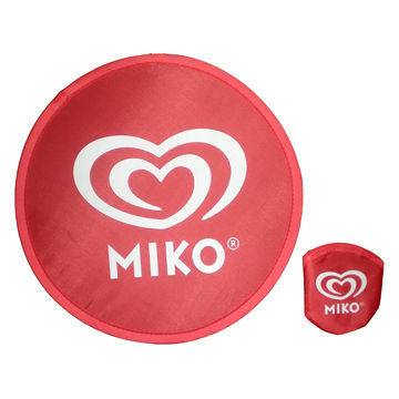 Foldable Flying Disc with Pouch and Steel Loop Frame, Suitable for Promotional Purpose