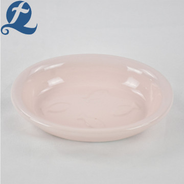 Fashion 6.5 Inch Ceramic Oval Pet Bowl