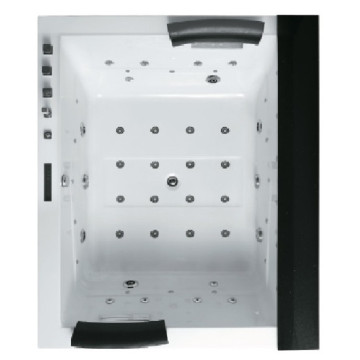 Banheira Corner White Acrílico Spa Whirlpool 48 &quot;