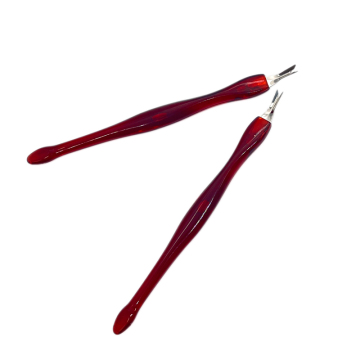 Brown Acrylic Cleaner and Manicure Tools: Shovel Safety, Handle, Trimmer, Remover, Pusher for Nail Care