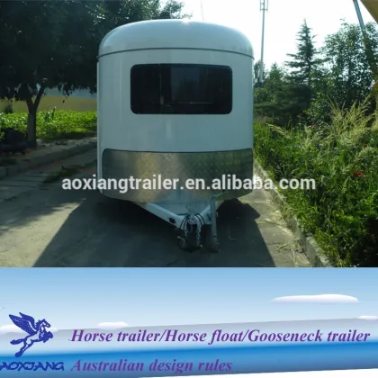 best choice 2 horse angle load caravan trailer with kitchen