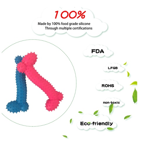 Jouet pour animaux de compagnie en silicone d&#39;entraînement en sécurité