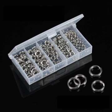200pcs Lot Stainless Steel Double Split Rings for Fishing Tackle