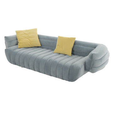 Baxter Taktiler Stoff drei Sitzoter -Sofa