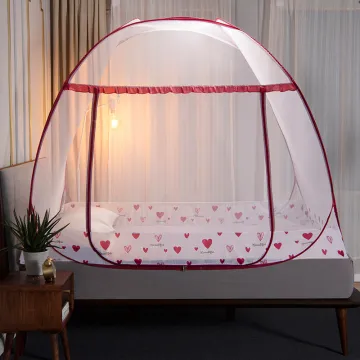 Folding Mosquito Net Canopy With Bracket Bed Tent for Adult Girls Room Decoration Tent Bed Curtain With Frame Home Bedroom Decor