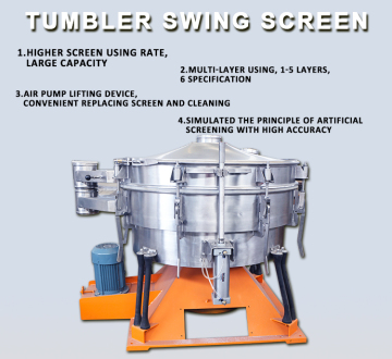 Food Grade Salt Vibrating Sieve Separator Shaking Circular Tumbler Screen Machine