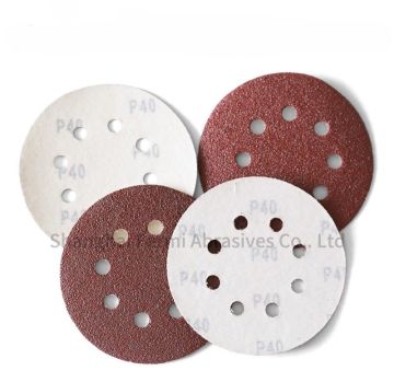 Film Sandpaper Hook and Loop or Self-Adhesive Round Sanding Discs for Random Orbital Sander