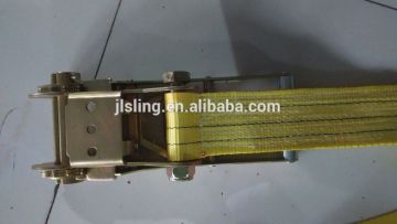 75MM/10T Ratchet Tie Down Strap with Double J Hooks