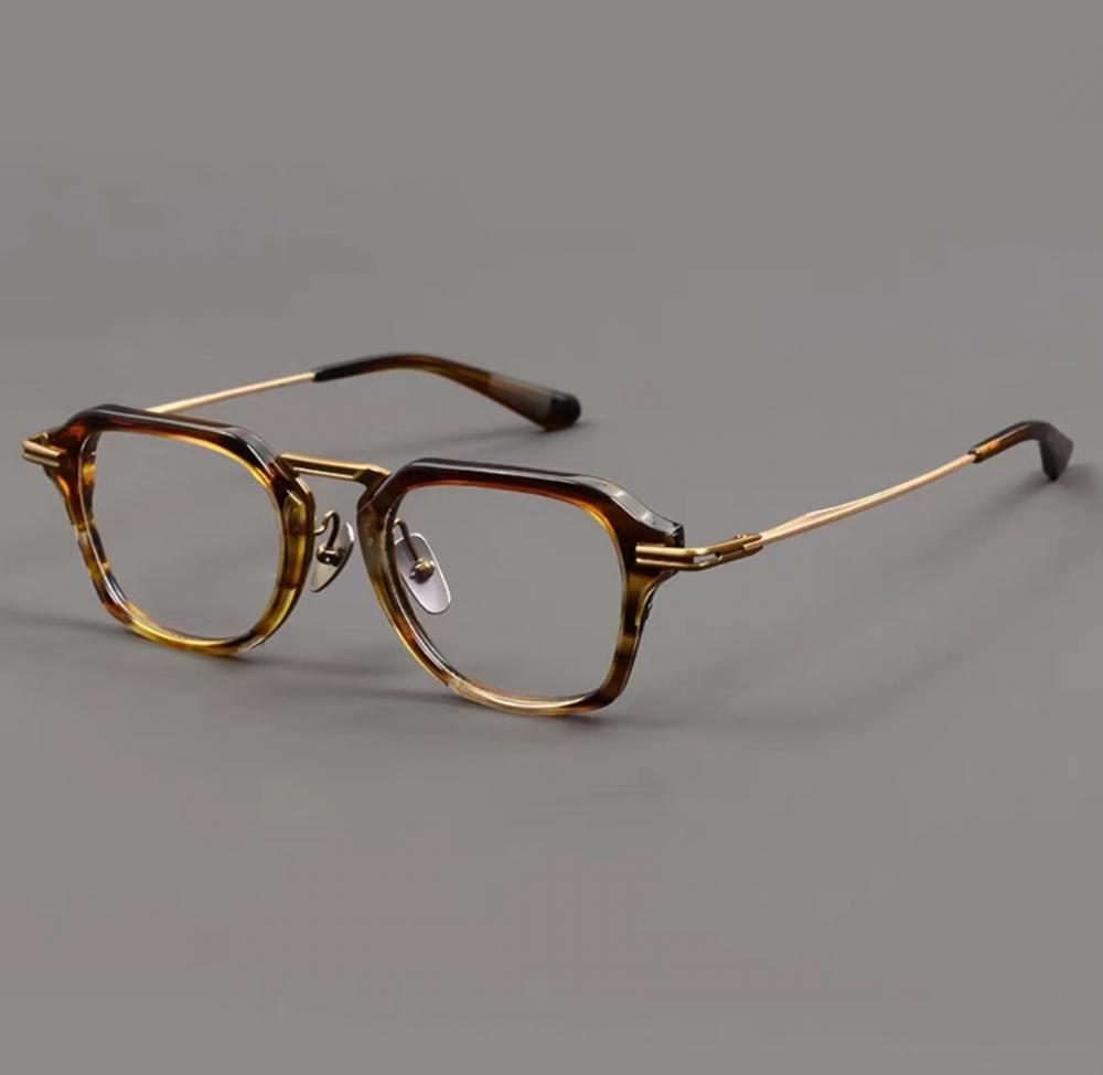 2023 New Years Square Frame Tortoise Designer Glasses