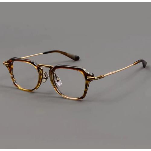 2023 New Years Square Frame Tortoise Designer Glasses