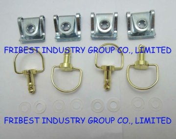 Racing quick release fairing fastener clip bolt gold color