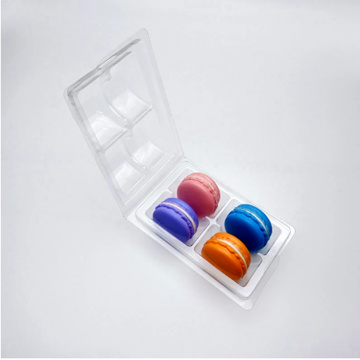 4 Kemasan Blossom Plastik Wadhah Macaron Clamshell