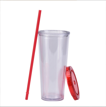 24oz Tea Plastic Eco-friendly Drinking Double Wall Plastic