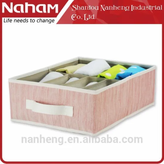 NAHAM Home 8 Lattices Folding Collapsible fabric Bra Drawer Organizer