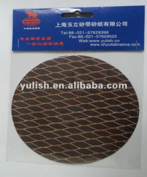DIY hardware - Alunimium oxide abrasive velcro sanding disc