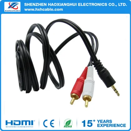 High Quality 3 RCA to RCA DVD Audio Video Cable