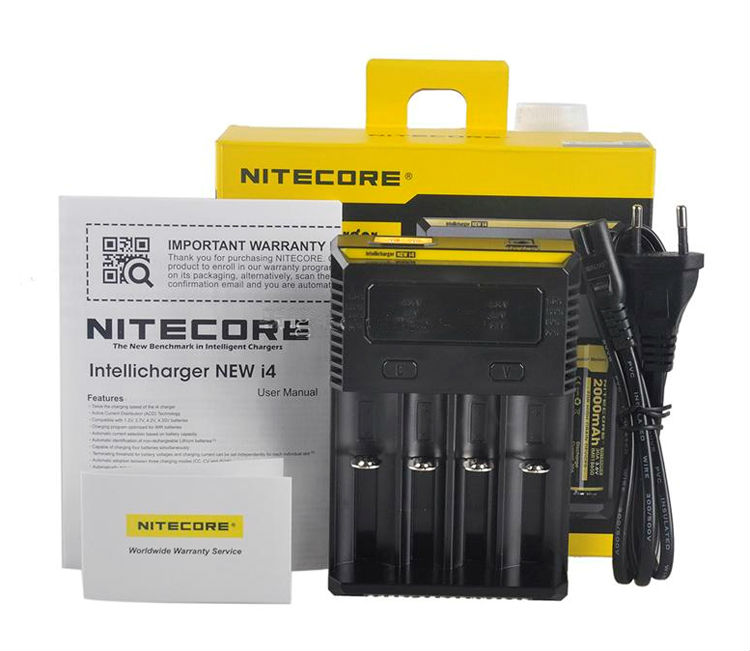 Original Nitecore New I4 18650 Battery Charger