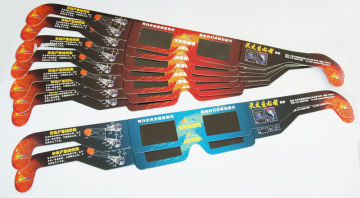 Customizable Colorful English Design Sun Or Solar Eclipse Viewer Glasses For Outdoor Harmful Infrared