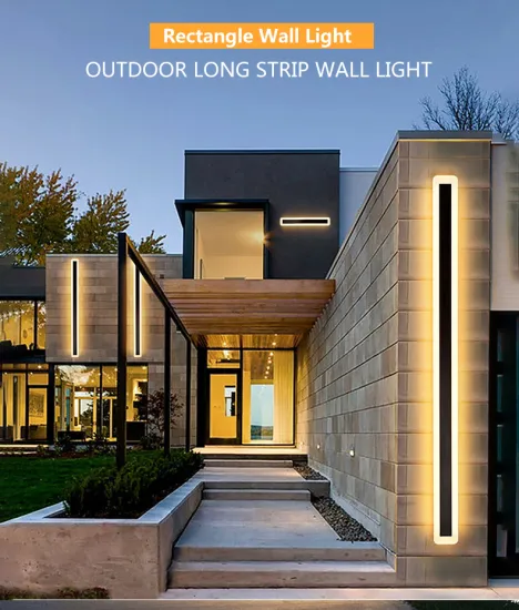 Waterproof Outdoor Strip LED Wall Light for Modern Garden Decoration