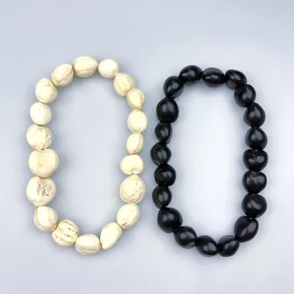 Nature Candletree Nut Lei Kukui Nut Necklace