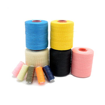 Hilo Encerado de 1mm 210d/16 Poliéster Braizado para Tejido de Cuero y Costura de Zapatos A Baja Precisión