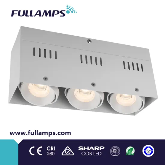 Fullamps led cob down light,3*10W led gitter lys, kommerciel belysning