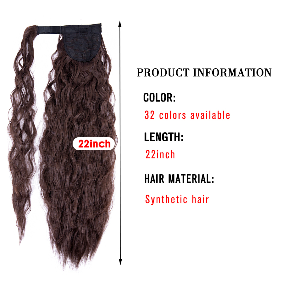 Corn Wavy Wrap Around Ponytail