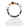 Galaxie cosmique système solaire huit planètes Bracelets étoiles gardiennes perles de pierre naturelle 7 chakra corde tressée à la main hommes femmes