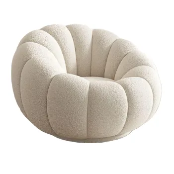 Pumpkin Shaped Modern Solid Color Lazy Armchair