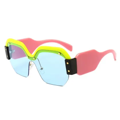 2023 Vintage Luxury Brand Oversized Shades for Women