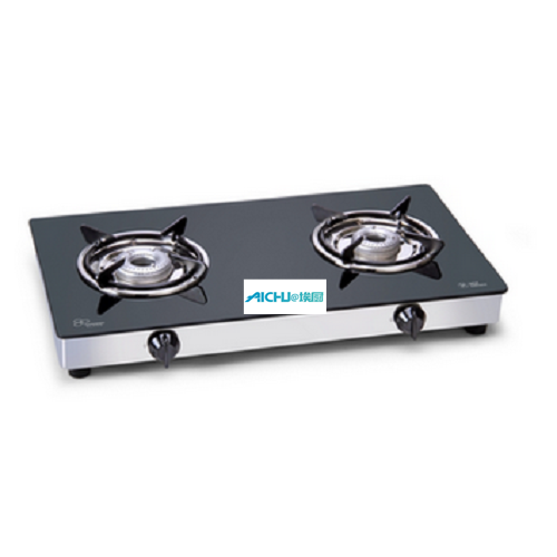 LPG Gas Glass Stove 2 Alloy Burners