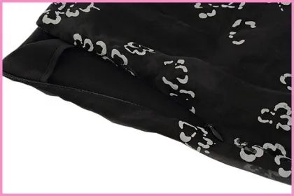 elegant chiffon with front crape double layers long skirt