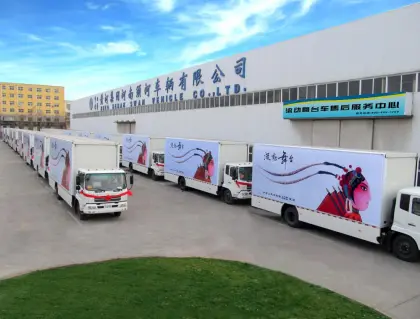 Three Sides Opening Mobile Stage Truck