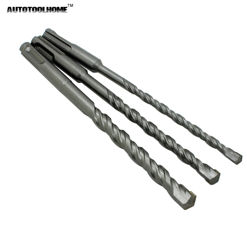 AUTOTOOLHOME 3pc/Lot SDS Plus 110 160 260mm Electric Hammer Drill Bits Set Concrete Wall Brick Block Masonry Materials