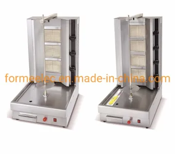 15.4kw Barbecue Oven 4 Head Gas Kebab Machine