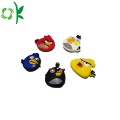 Cartoon Angry-bird Silicone Raqueta de tenis Amortiguador de vibraciones