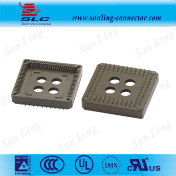 84Pin Pitch 2.54mm PLCC Socket Connector Straight