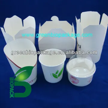 PLA coated disposable food containers wholesale
