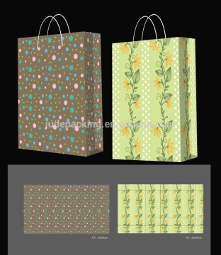 2017 new designs of gift paper bag