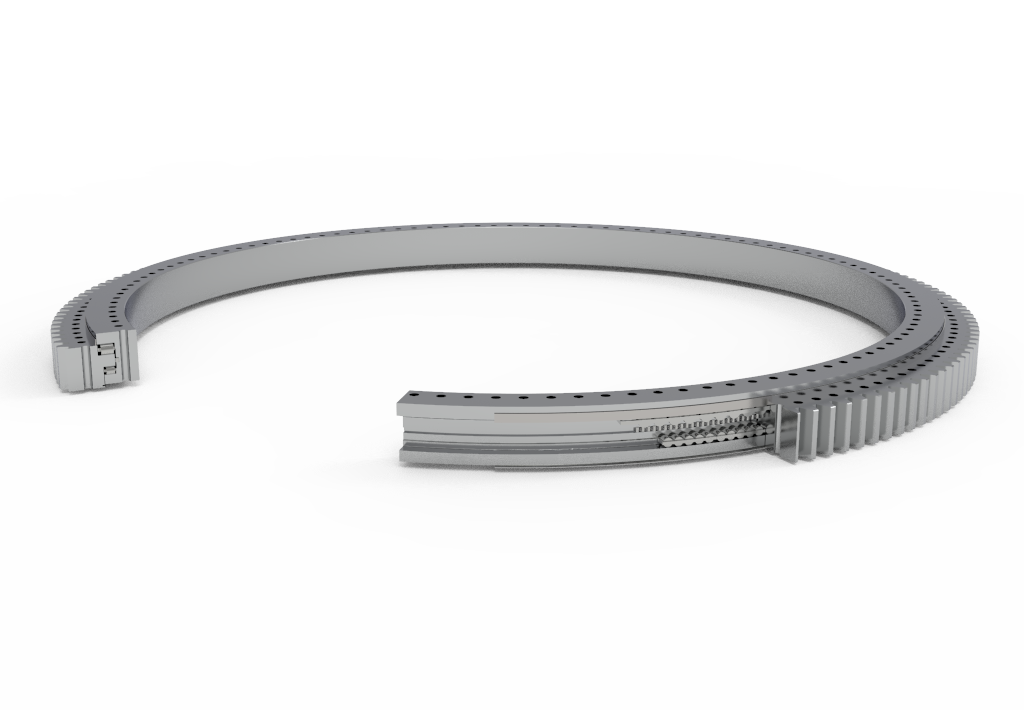 میله چرخان غلتکی سه ردیفه با حلقه دندانه دار خارجی