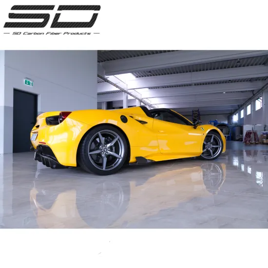High Quality C Style Dry Carbon Fiber Body Kits for Ferrari 488