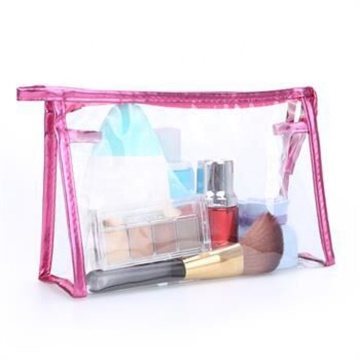 Clear Cosmetic pouch zipper bag portable cosmetics