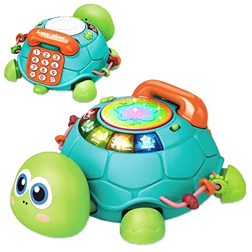 Multifunctional Educational Baby Telephone Toy: Piano Model with Crawling Induction and Musical Turtle Features